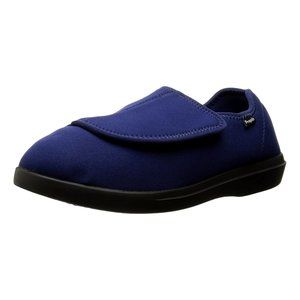 Propet Women's Cush 'N Foot Slipper, Navy 6 Medium